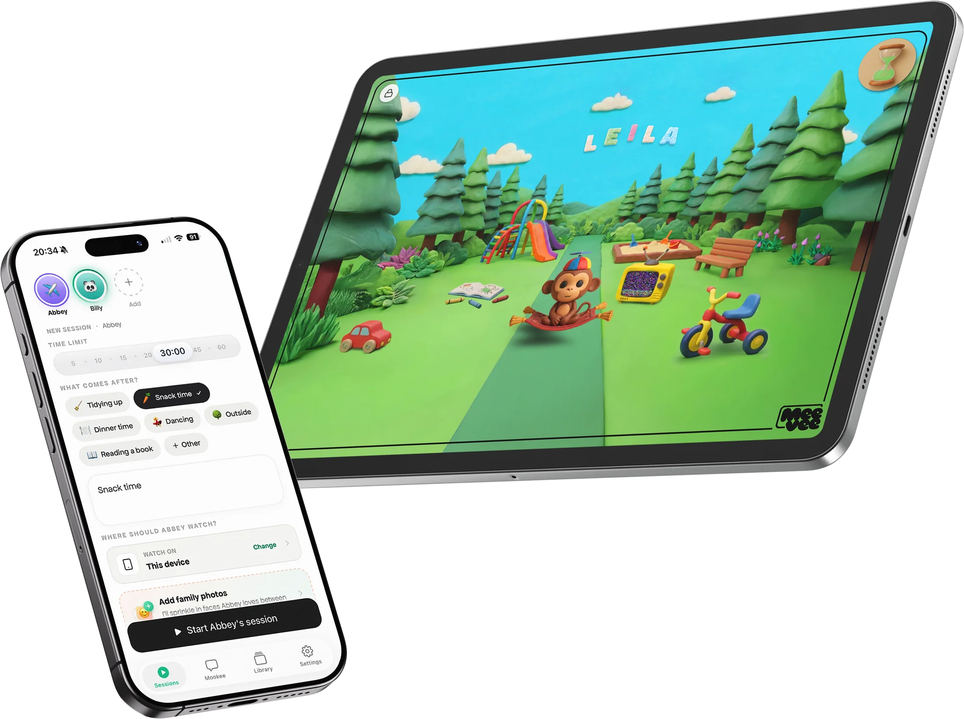 Meevee on devices